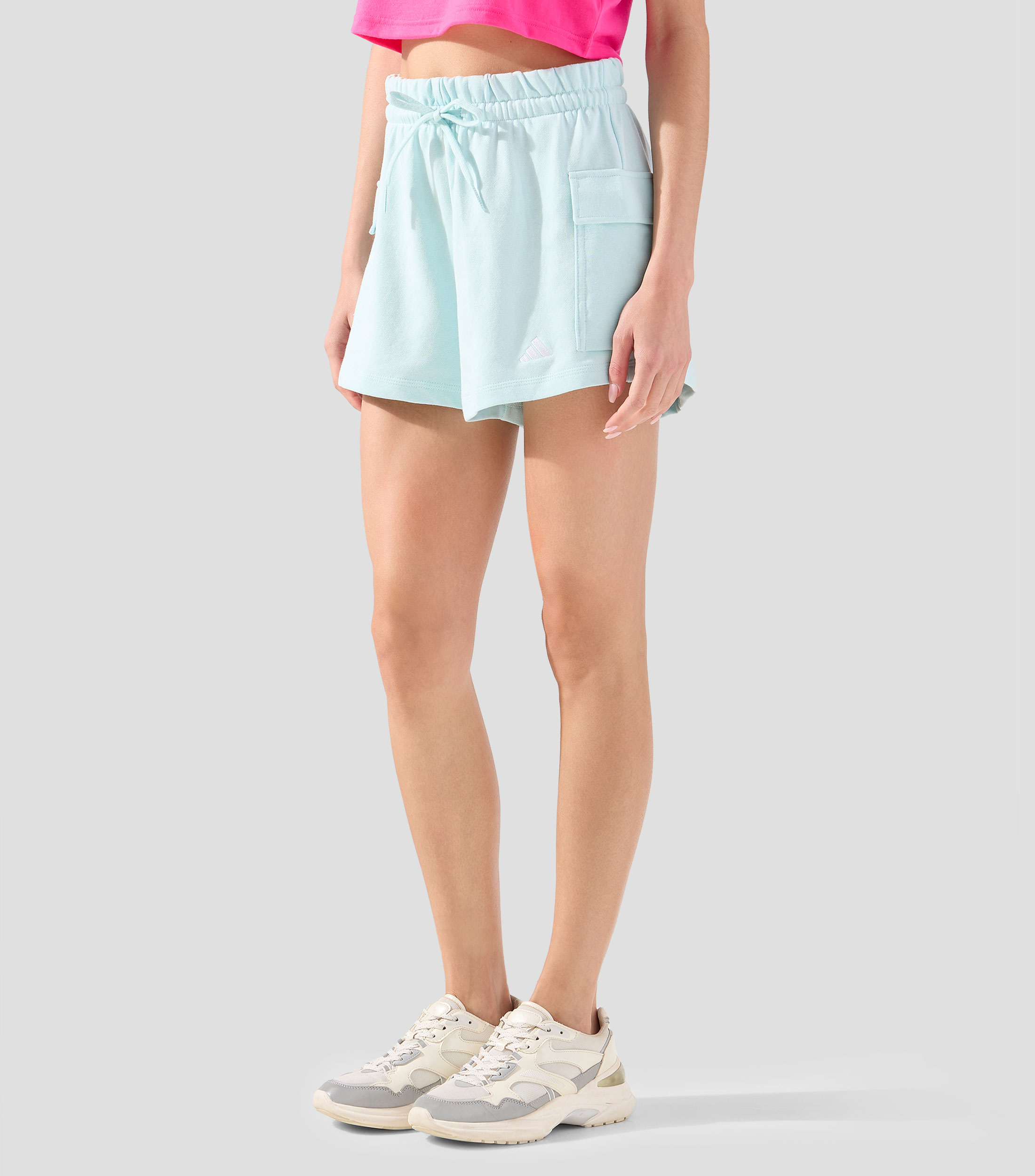 Short para entrenamiento liso Mujer